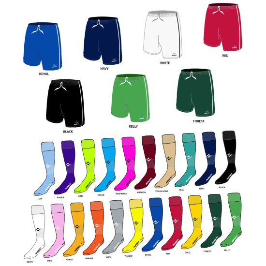 Aries Soccer Uniform Kit on Display