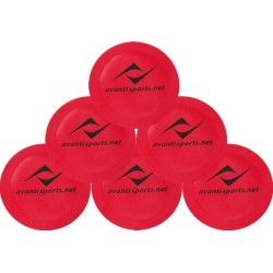 Rubber Flat Marker Set (6) Red Rubber Flat Marker Set (6) Red