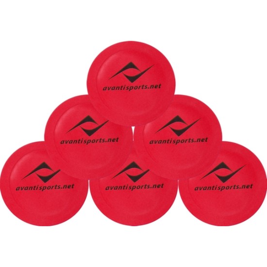 Rubber Flat Marker Set (6) Red