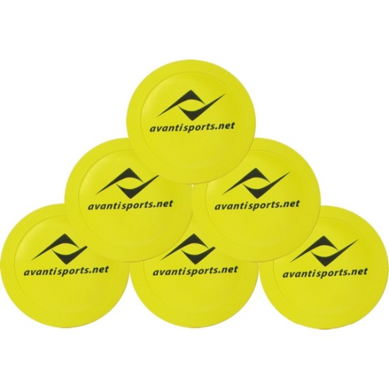 Rubber Flat Marker Set (6) Yellow