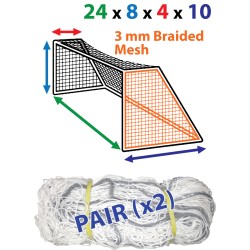 24 x 8 (x 4 x 10) 4mm White Premium Nets 24 x 8 (x 4 x 10) 4mm White Premium Nets