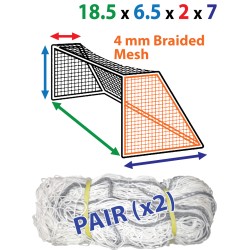 18.5 x 6.5 (x 2 x 7) 4mm White Premium Nets 18.5 x 6.5 (x 2 x 7) 4mm White Premium Nets
