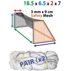 18.5 x 6.5 Braided 9cm SAFETY Nets 18.5 x 6.5 Braided 9cm SAFETY Nets