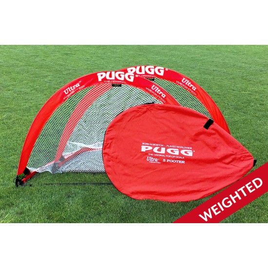 Pugg 5 Foot PAIR WEIGHTED Soccer Goals