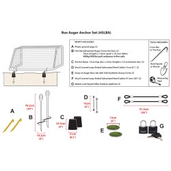 Box Auger Anchors (Set of 2) Box Auger Anchors (Set of 2)