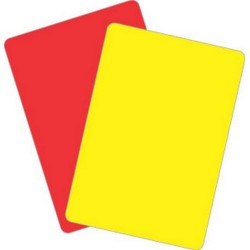 Referee Warning Card Set Referee Warning Card Set